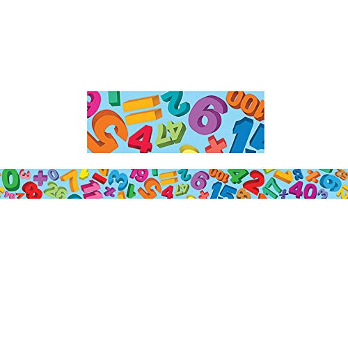 Teacher Created Resources Math Straight Border Trim, Multi Color (4681)