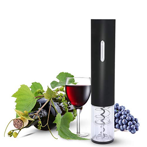 TRUSBER Electric Wine Opener Automatic Wine Bottle Opener with Foil Cutter,Durable Cordless Corkscrew Wine Cork and Foil Remover,One Touch Easy to Use