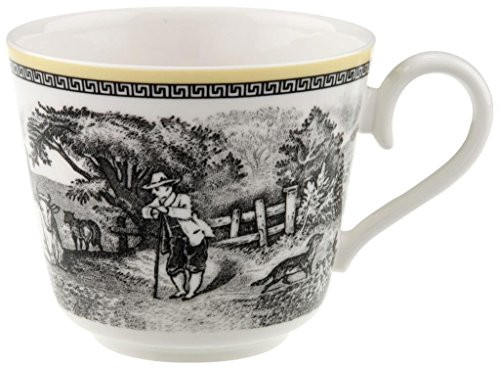 Villeroy & Boch Audun Ferme 12-Oz. Breakfast Cup, Yellow/Black/White