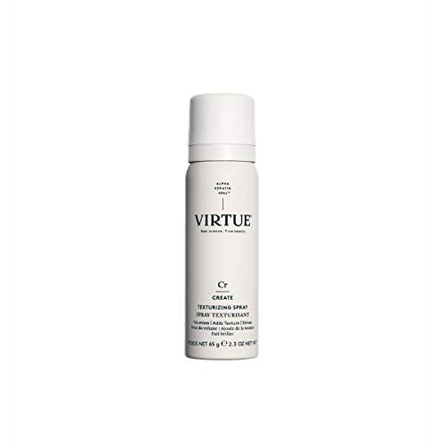 VIRTUE Texturizing Spray 2.3 OZ | Travel Size | Alpha Keratin Volumizes, Shines, Adds Texture | Sulfate Free, Paraben Free, Color Safe
