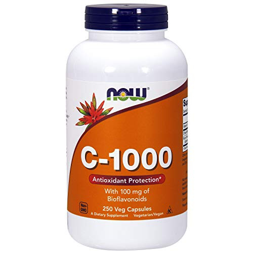 NOW Supplements, Vitamin C-1,000 with 100 mg of Bioflavonoids, Antioxidant Protection*, 250 Veg Capsules NOW Supplements, Vitamin C-1,000 with 100 mg of Bioflavonoids, Antioxidant Protection*, 250 Veg Capsules
