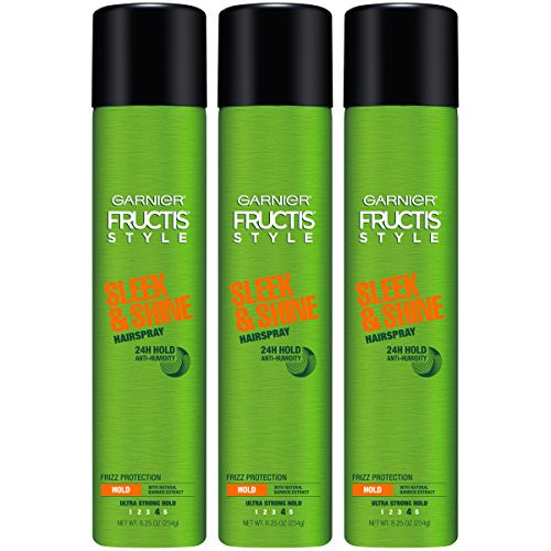 Garnier Fructis Style Sleek & Shine Hairspray All Hair Types, 8.25 Ounce (Pack of 3) (Packaging May Vary) Garnier Fructis Style Sleek & Shine Hairspray All Hair Types, 8.25 Ounce (Pack of 3) (Packaging May Vary)