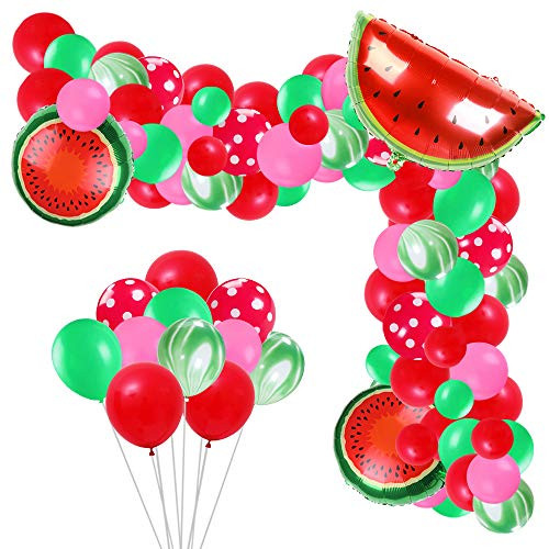 Watermelon Balloons Garland Arch Set with Watermelon Foil Balloons, Watermelon Party Latex Balloons for Baby Shower Birthday Summer Party Decorations (105PCS) Watermelon Balloons Garland Arch Set with Watermelon Foil Balloons, Watermelon Party Latex Balloons for Baby Shower Birthday Summer Party Decorations (105PCS)