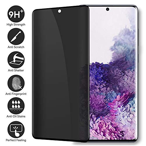 Galaxy S20+ 3D Curved Privacy Tempered Glass Screen Protector, Defender 9H Hardness Case Friendly Anti-spy Peeking Tempered Glass Screen Protector, for Samsung Galaxy S20+ (6.7") Galaxy S20+ 3D Curved Privacy Tempered Glass Screen Protector, Defender 9H Hardness Case Friendly Anti-spy Peeking Tempered Glass Screen Protector, for Samsung Galaxy S20+ (6.7")