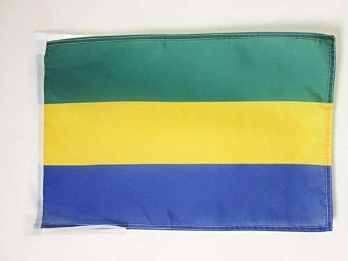 AZ FLAG Gabon Flag 18'' x 12'' Cords - Gabonese Small Flags 30 x 45cm - Banner 18x12 in