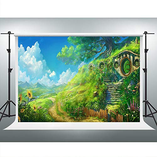 SDDSER Hobbiton Scene Backdrops for Hobbit Theme Photography Background Boy Birthday Photo Booth Studio Props SDZY6 7X5FT