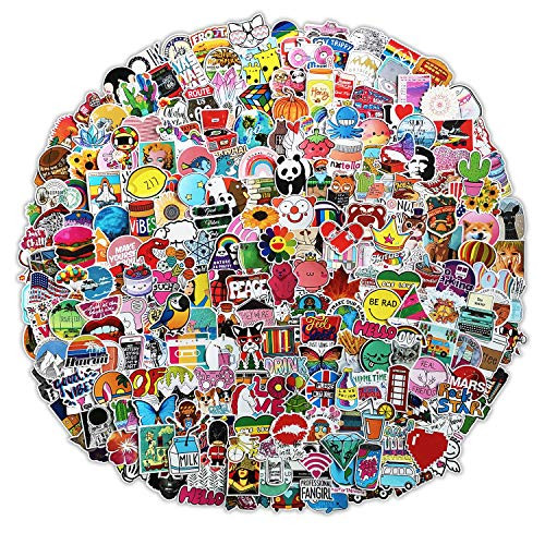 500 PCS Stickers Pack (50-500Pcs/Pack), Colorful Waterproof Stickers for Flask, Laptop, Phone, Water Bottle, Cute Aesthetic Vinyl Stickers for Teens, Girls