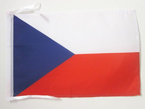 AZ FLAG Czech Republic Flag 18'' x 12'' Cords - Czech Small Flags 30 x 45cm - Banner 18x12 in