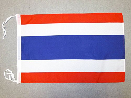 AZ FLAG Thailand Flag 18'' x 12'' Cords - Thai Small Flags 30 x 45cm - Banner 18x12 in