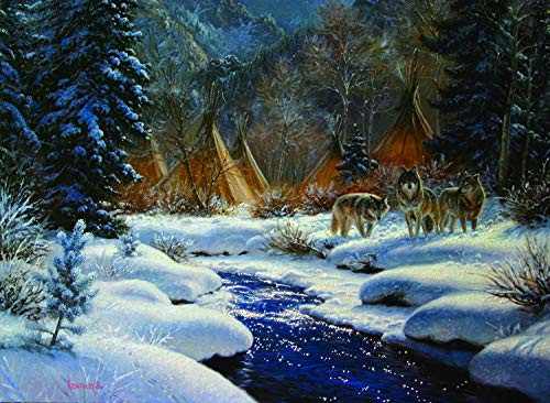 Winter Intruders 1000 pc Oversized Pieces Jigsaw Puzzle by SUNSOUT INC