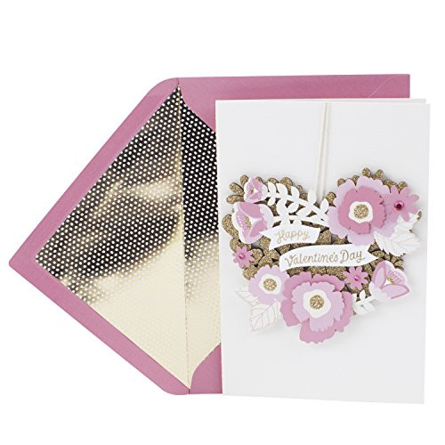 Hallmark Signature Valentine's Day Card (Removable Flower Wreath) Hallmark Signature Valentine's Day Card (Removable Flower Wreath)