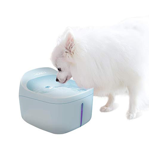 DOGNESS Pet Fountain Cat Water Dispenser Healthy and Hygienic Drinking Fountain 2L Automatic Electric Water Bowl for Dogs, Cats, Birds and Small Animals - Blue DOGNESS Pet Fountain Cat Water Dispenser Healthy and Hygienic Drinking Fountain 2L Automatic Electric Water Bowl for Dogs, Cats, Birds and Small Animals - Blue