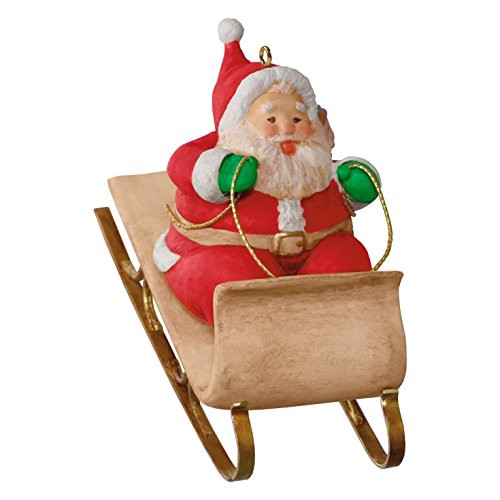 Hallmark Keepsake Ornament Sledding Santa 2016