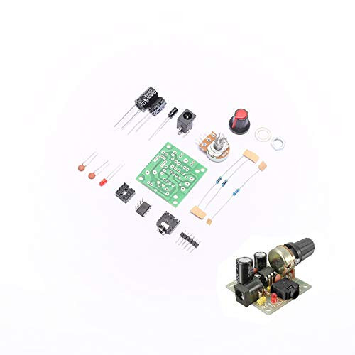 DEVMO 2SET LM386 Module Super Mini Audio AMP Amplifier DIY Kit Board 35x37mm 3-12V High Performance Compact Electronic - Unsoldered