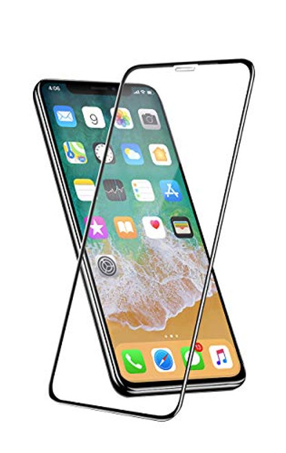 Motu1985 Screen Protector for iPhone Xs Max & iPhone 11 Pro Max (6.5 Inch),2-Pack 9D Edge Silk Screen Tempered Glass Compatible with iPhone Xs Max & iPhone 11 Pro Max Anti Scratch Case Friendly