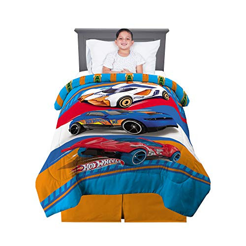 Franco Kids Bedding Super Soft Reversible Comforter, Twin/Full Size 72" x 86", Hot Wheels Franco Kids Bedding Super Soft Reversible Comforter, Twin/Full Size 72" x 86", Hot Wheels
