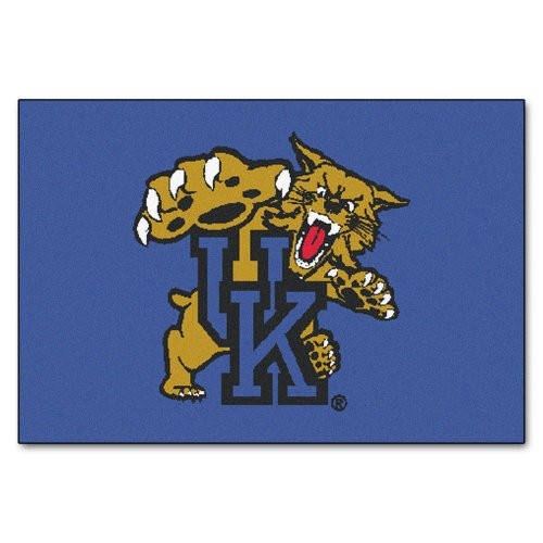 FANMATS - 794 NCAA University of Kentucky Wildcats Nylon Face Starter Rug, 19"x30" FANMATS - 794 NCAA University of Kentucky Wildcats Nylon Face Starter Rug, 19"x30"