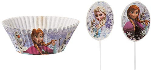 Wilton FROZEN CUP PICK COMBO 24CT    Assorted Cupcake, Light Blue
