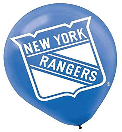 "New York Rangers Collection" Printed Latex Balloons, Party Decoration