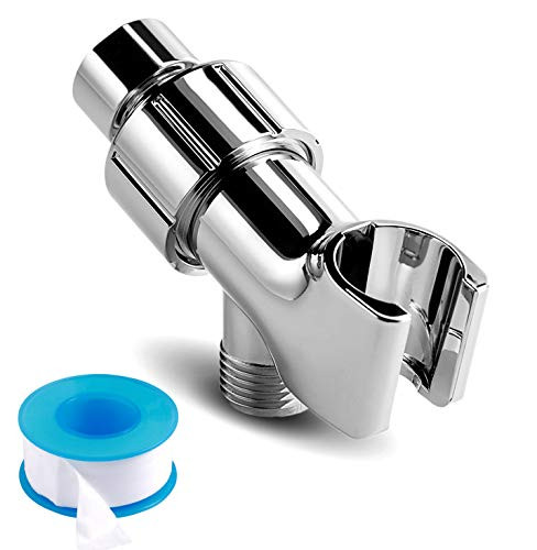 Shower Arm Bracket for Handheld Shower Head, 360° Adjustable Shower Head Holder/Holder With Brass Connector, Indoor And Outdoor Modern Bath Spa Fixture