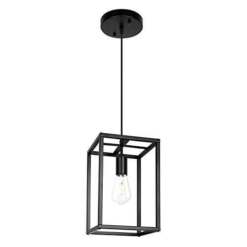 Pendant Light, Industrial Retro Loft Design, Black Rectangle Cage Hanging Ceiling Lamp, Retro Lighting Fixture for Kitchen Island Dining Room
(Hardware) Pendant Light, Industrial Retro Loft Design, Black Rectangle Cage Hanging Ceiling Lamp, Retro Lighting Fixture for Kitchen Island Dining Room
(Hardware)