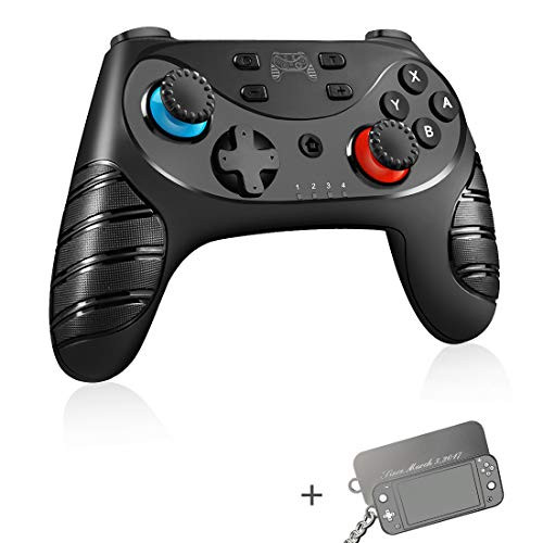 Wireless Switch Pro Controller for Nintendo Switch/Switch Lite,Switch Remote Joypad Control Games Joystick for Switch Console with Turbo,Gyro Axis,Motion & Vibration Shock,Work with Bluetooth(Black)