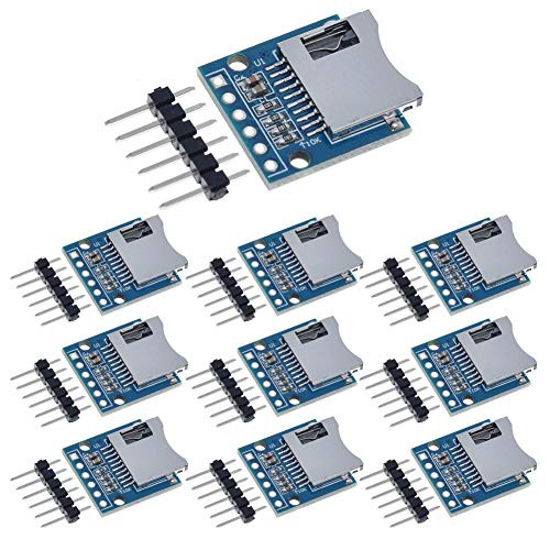 ANMBEST 10PCS Micro SD SDHC TF Card Adapter Reader Module with SPI Interface Level Conversion Chip for Arduino