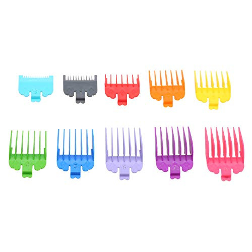 Anself 10PCS Hair Clipper Guide Comb Set for Wahl Hair Clippers Limit Combs Hair Trimmer Guards Attachments Hair Salon Tool Set