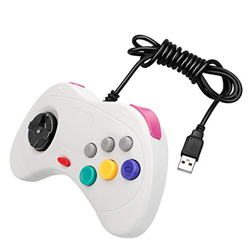 WiCareYo PC USB Controller Gamepad Joypad for Sega Saturn System Classic Style