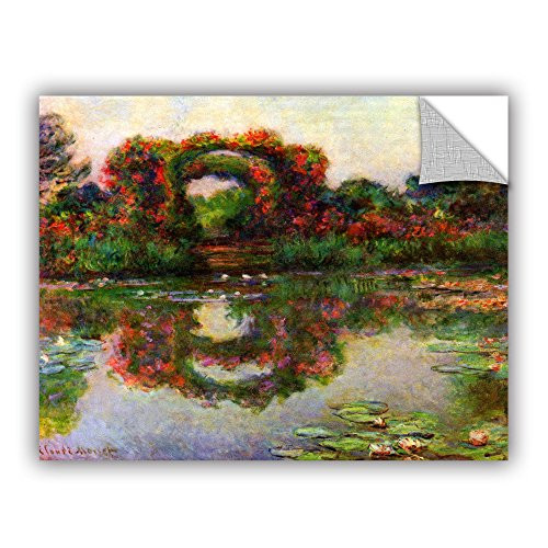 ArtWall Claude Monet's Foliage Trestle Art Appeelz Removable Graphic Wall Art, 14 by 18"