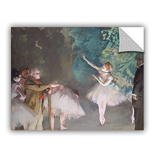 ArtWall Edgar Degas's Ballet Rehersal Art Appeelz Removable Wall Art Graphic, 36 x 48