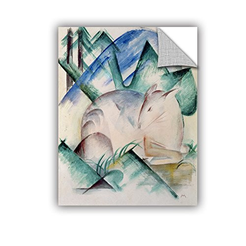 ArtWall Franz Marc's Sleeping Deer Art Appeelz Removable Graphic Wall Art, 18" x 24"