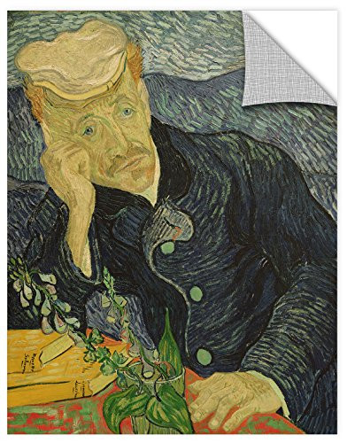 Vincent Van Gogh's Portrait of Dr Paul Gachet, Removable Wall Art Mural 24x32