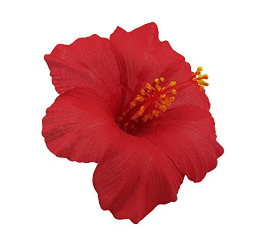Bonitagirl Hawaiian Hibiscus Flower Hair Clip (Red)
