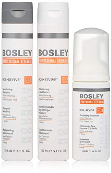 Bosley Pro Revive Starter Pack for Color-Treated Hair, 3 Count Bosley Pro Revive Starter Pack for Color-Treated Hair, 3 Count