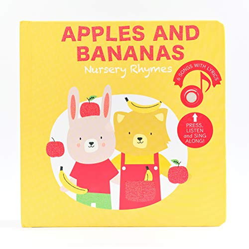 Cali's Books Apples and Bananas Nursery Rhymes- Interactive Sound Book for Babies and Toddlers Ages 1-3