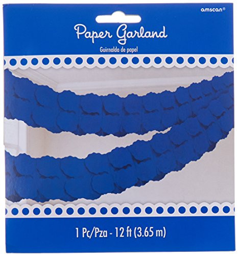 Amscan Decorative Blue Paper Garland | Party Decoration