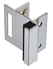 CRL TP743 Chrome Inswing Strike and Keeper for Square Moldings Installations on Partitions