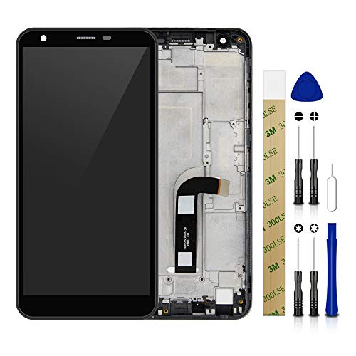 for T-Mobile LG Aristo 4+ Plus LMX32 LM-X320TA,LMX320MA,LM-X320AA LCD Screen Display Assembly Touch Screen Digitizer Panel Glass Replacement Tool (with Frame Single sim)