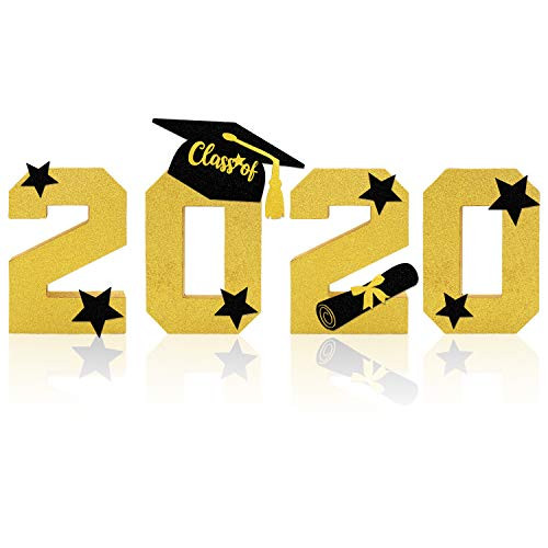 Graduation 2020 Glitter Number Sign Class of 2020 Sign Graduation Large ...