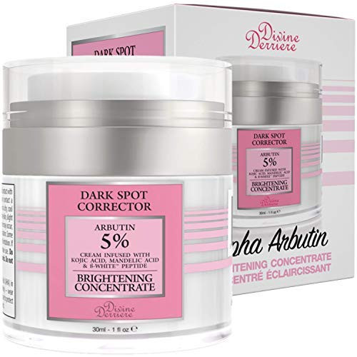 Divine Derriere Dark Spot Corrector for Face and Body, Age Spot with Alpha Arbutin Cream - Skin Whitening Cream for Skin Discoloration, Hyperpigmentation, Uneven Skin Tone, Sun Spots & Age Spots