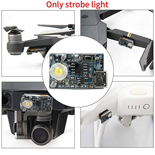 Strobe Light for Night Flight Drone, LED Warning Flash Lamp Spotlight Drone for DJI Mavic Mini Accessories