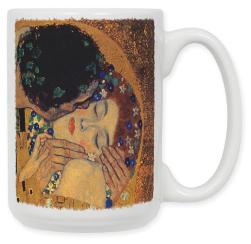 Art Plates "Klimt The Kiss II" Ceramic Coffee Mug, 15 oz