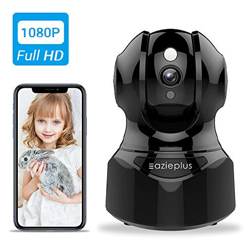 Security Camera Indoor, EAZIEPLUS WiFi Camera Alexa Camera Full HD 1080P with 2 Way Audio, Pan-Tilt-Zoom Home Camera IR Night Vision & Motion Detection Alerts, with TF Card Slot and Cloud Security Camera Indoor, EAZIEPLUS WiFi Camera Alexa Camera Full HD 1080P with 2 Way Audio, Pan-Tilt-Zoom Home Camera IR Night Vision & Motion Detection Alerts, with TF Card Slot and Cloud