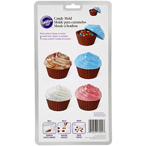 Wilton Dimensional Cupcake Container Candy Mold