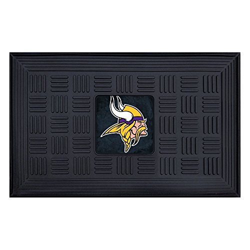 FANMATS NFL Minnesota Vikings Vinyl Door Mat,19"x30"