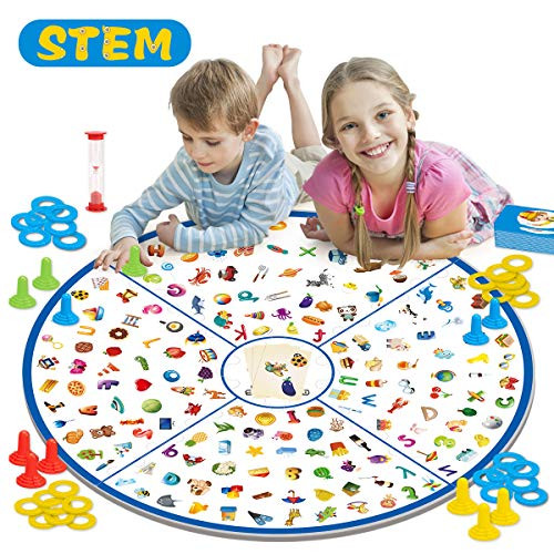 GILOBABY Board Game for Kids and Family, Little Detective Card Game Memory Matching Tabletop Game, Memory Educational Toys for Kids Boys Girls 3+ Years Old