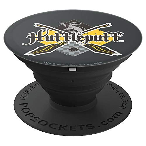 Harry Potter Hufflepuff Broomstick Badger Logo PopSockets Grip and Stand for Phones and Tablets
