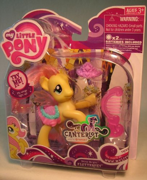 My Little Pony Canterlot Exclusive Basic Figure Shine Bright Fluttershy Wings Light Up! My Little Pony Canterlot Exclusive Basic Figure Shine Bright Fluttershy Wings Light Up!