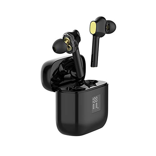 Wireless Bluetooth 5.0 Earbuds Headset Mini in-Ear Noise Canceling Sport Headphones with Charging Case,TWS Stereo Touch Control Waterproof Earphones Built-in Mic for Workout/Running/Gym